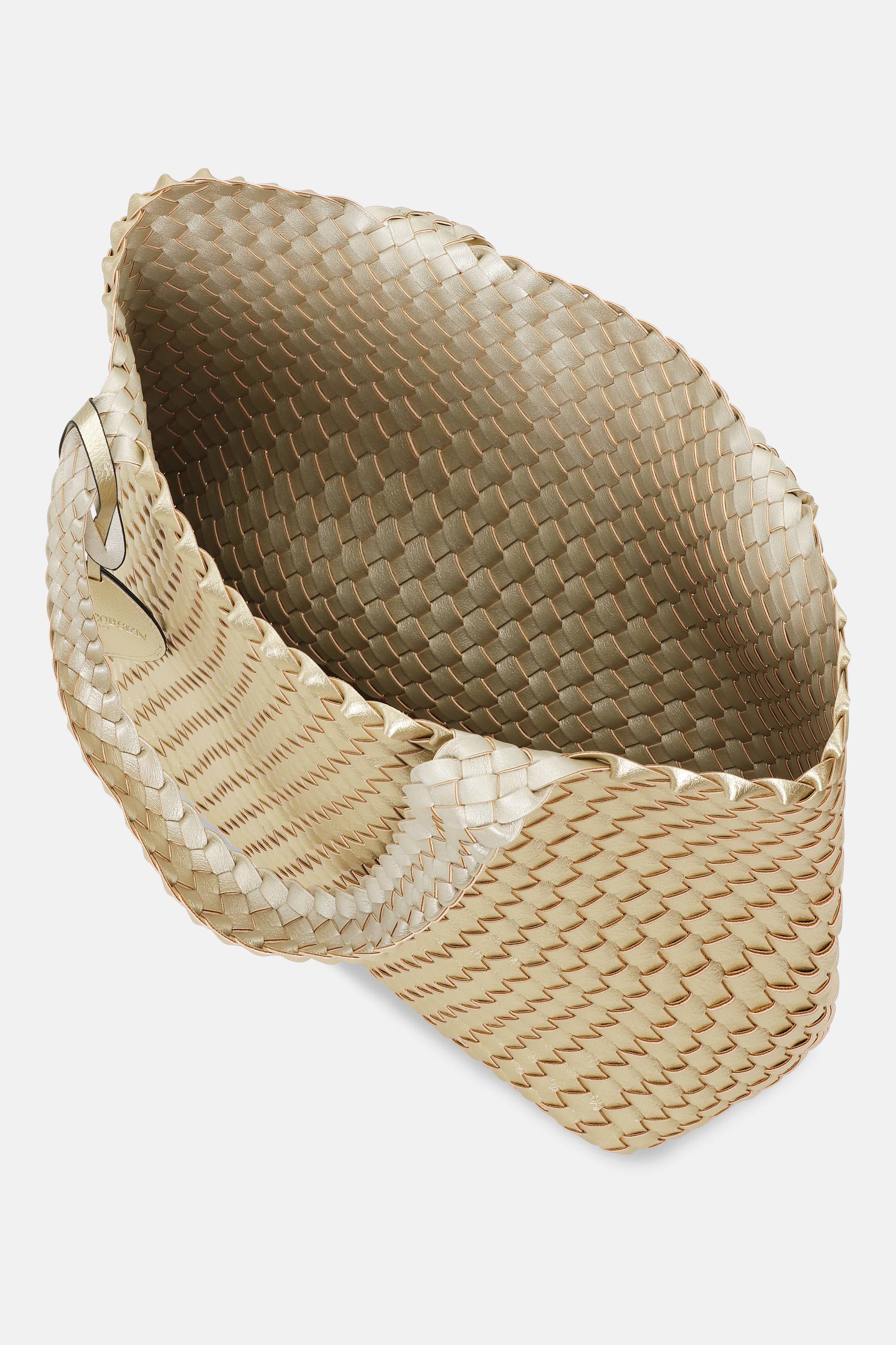 Tote Bag Braided - Platin Silver